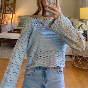 franceascas blue sweater small/med